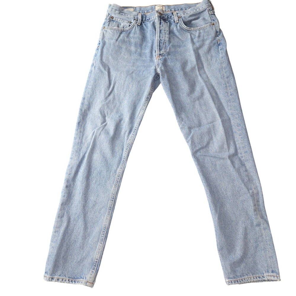 Talula x AGOLDE High Rise Taper Jeans 29 Light Wash Button Fly USA Collab